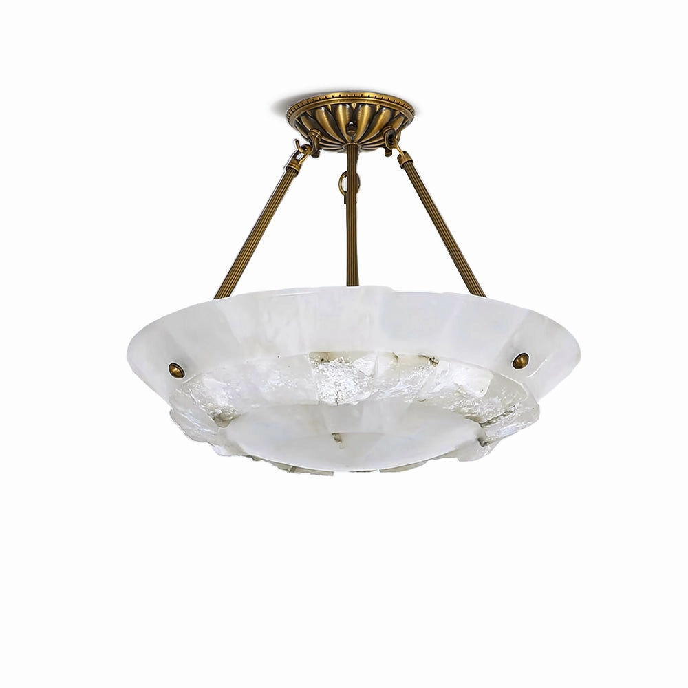 Bowl Alabaster Pendant Lamp minimalist ceiling light