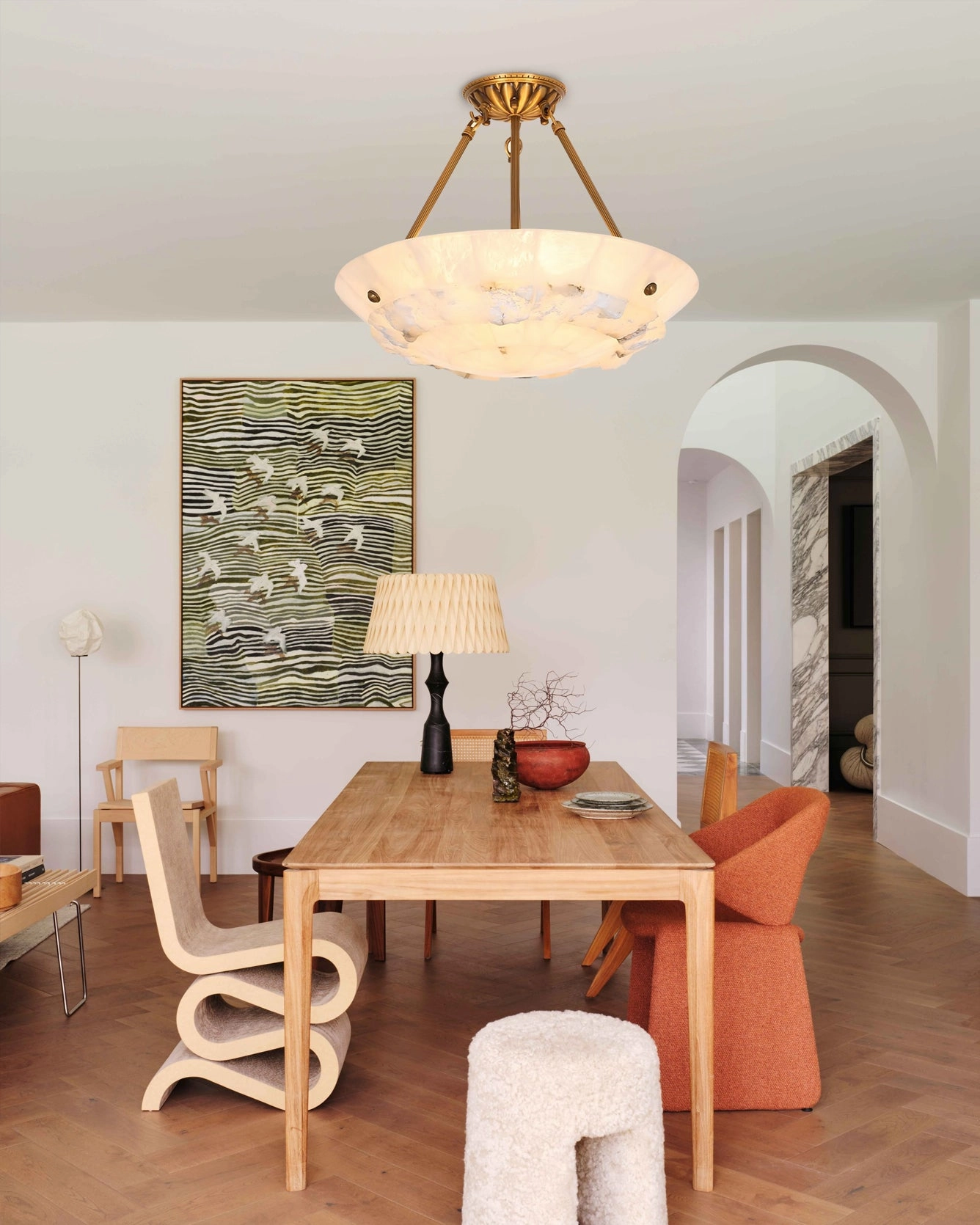 Bowl Alabaster Pendant Lamp