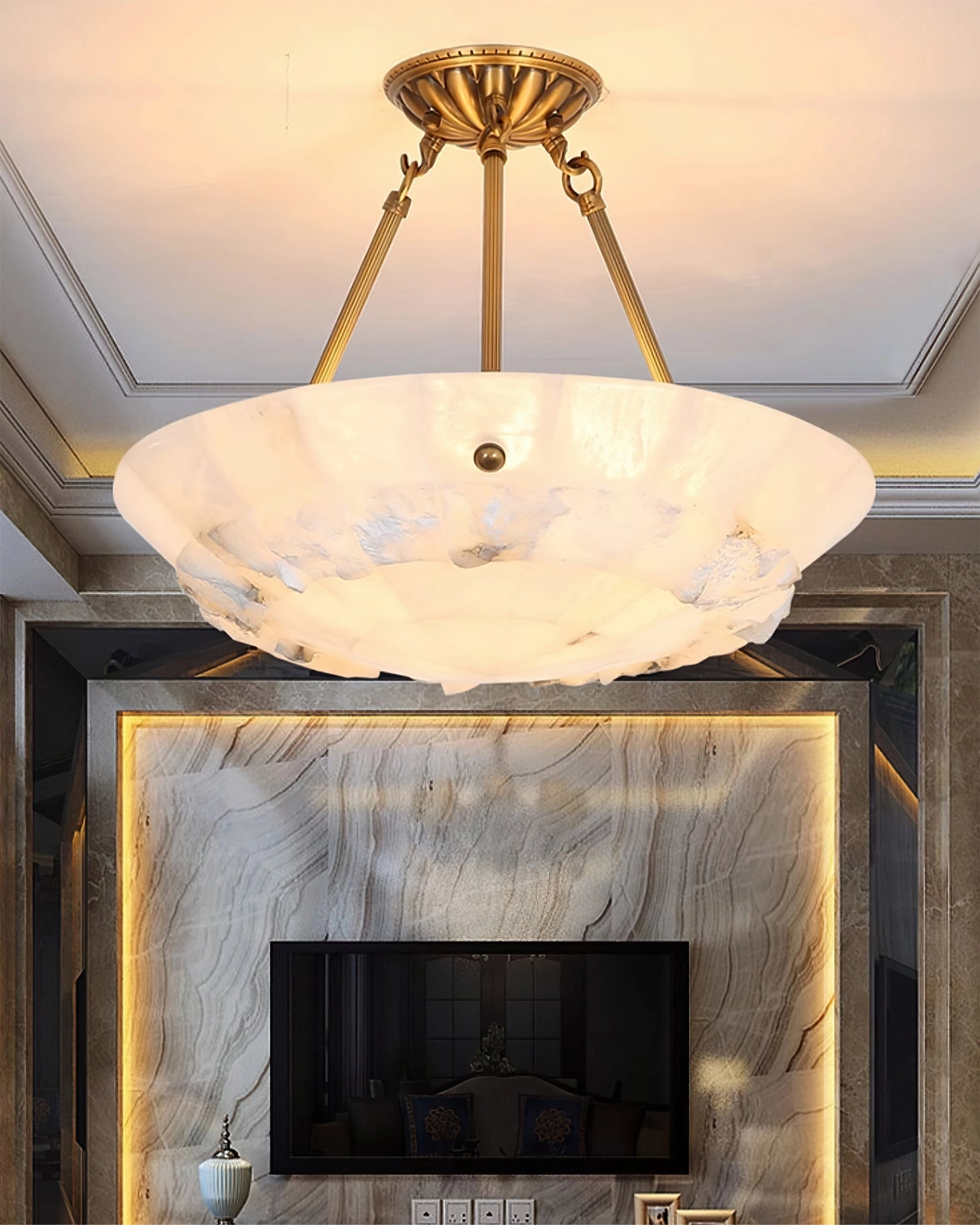 Bowl Alabaster Pendant Lamp
