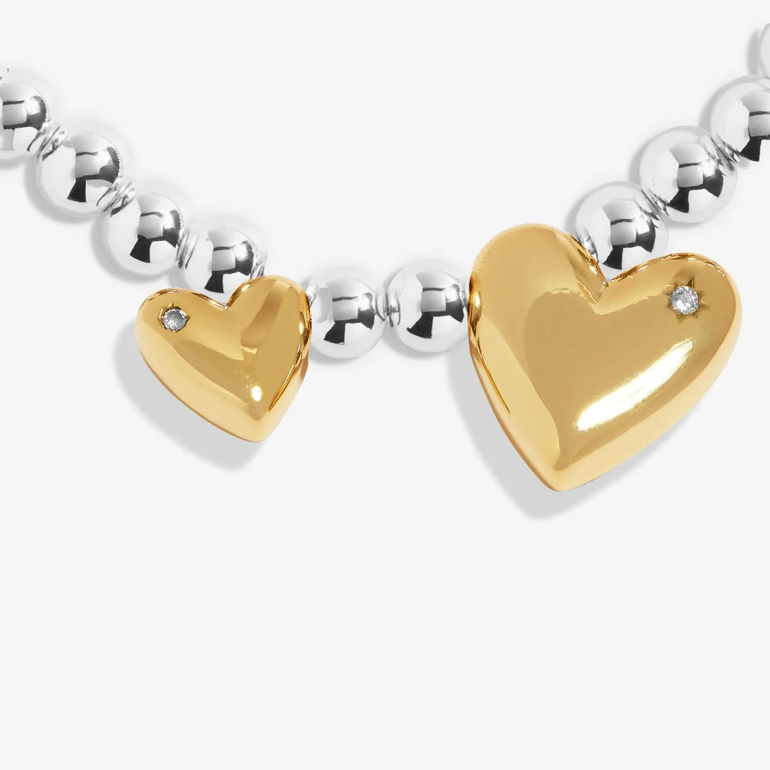 Boxed A Little Forever Family Silver Gold Plated Bracelet 7617 Joma Jewellery