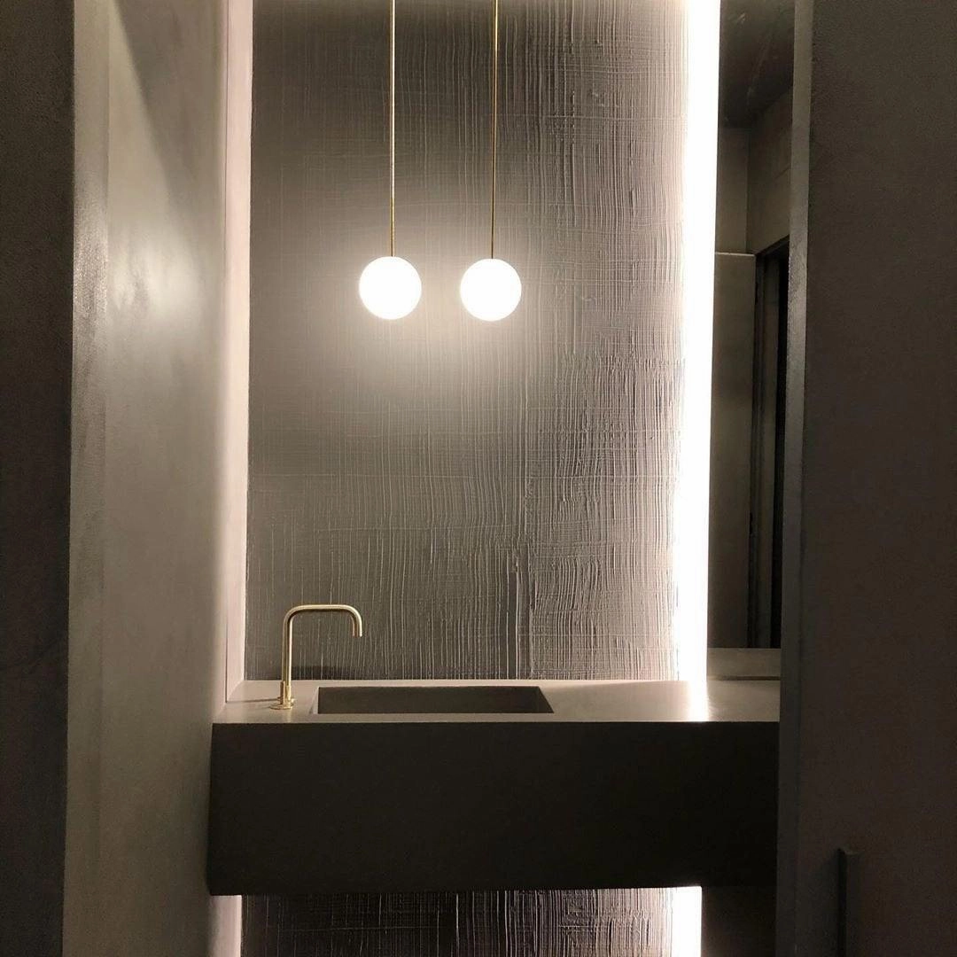 Brass Architectural Pendant Light