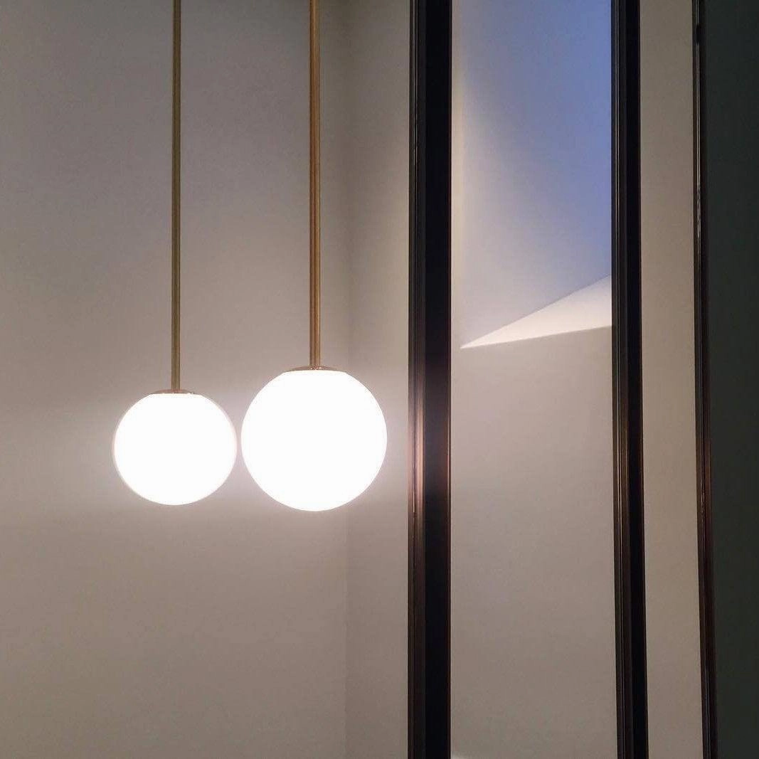 Brass Architectural Pendant Light
