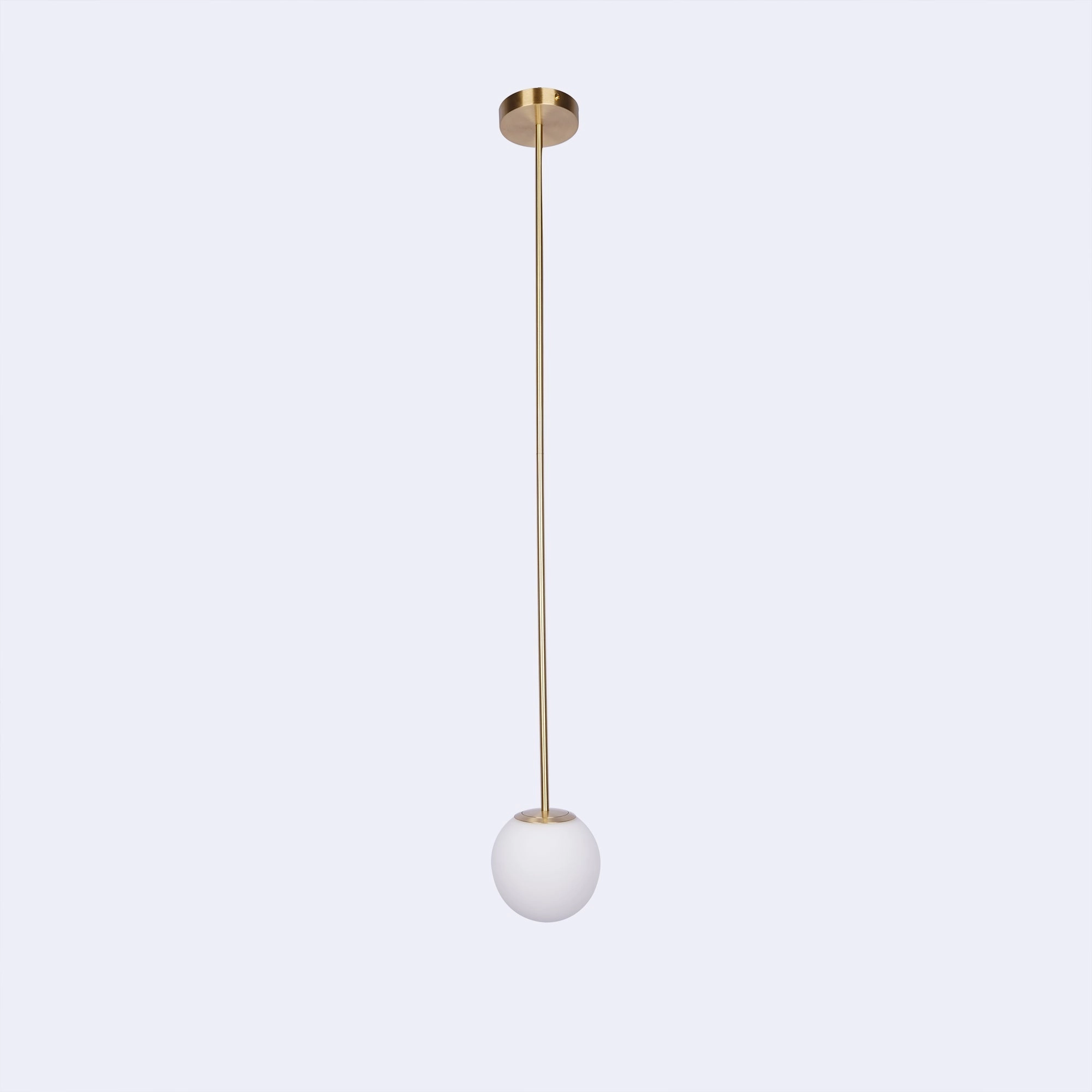 Brass Architectural Pendant Light