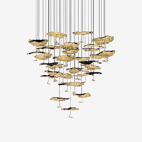 Brass Aviary Constellation Chandelier modern modeling table light