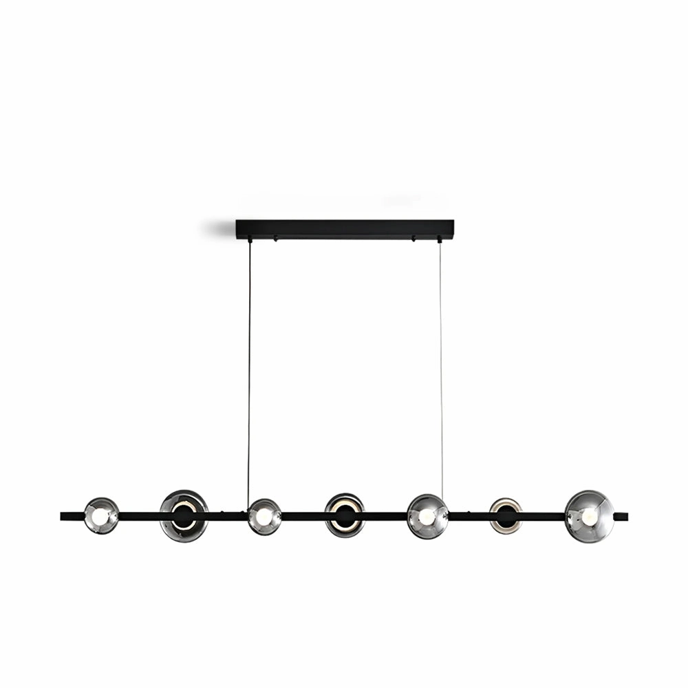 Brass Bar Glass Chandelier flowerpot LED lamp