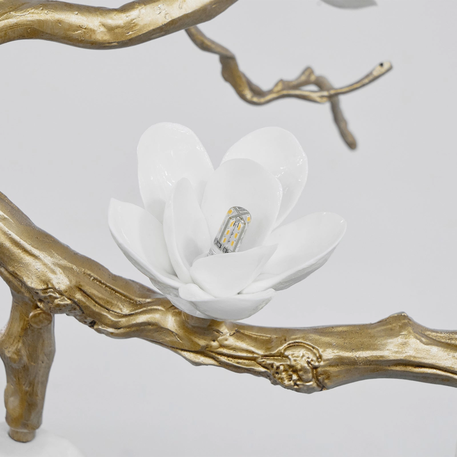 Brass Flower Branch Chandelier
