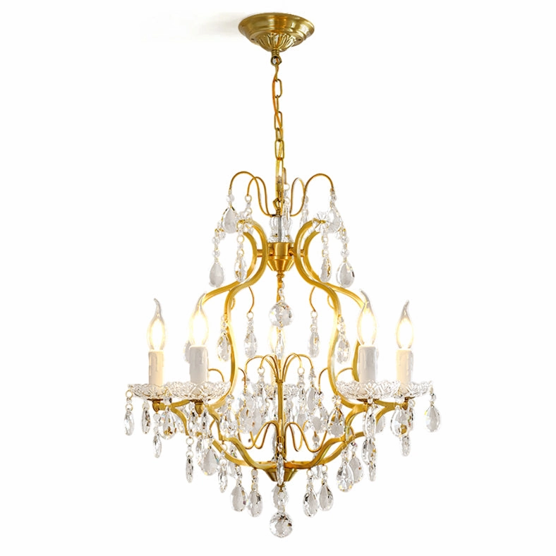 Brass Scrolls Chandelier