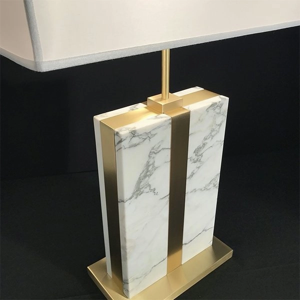 Brera Arabescato Carrara Marble Table Lamp
