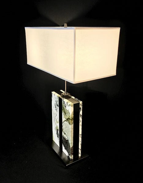 Brera White Beauty Marble Table Lamp