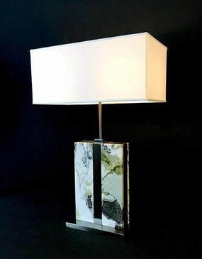 Brera White Beauty Marble Table Lamp decorative indoor light