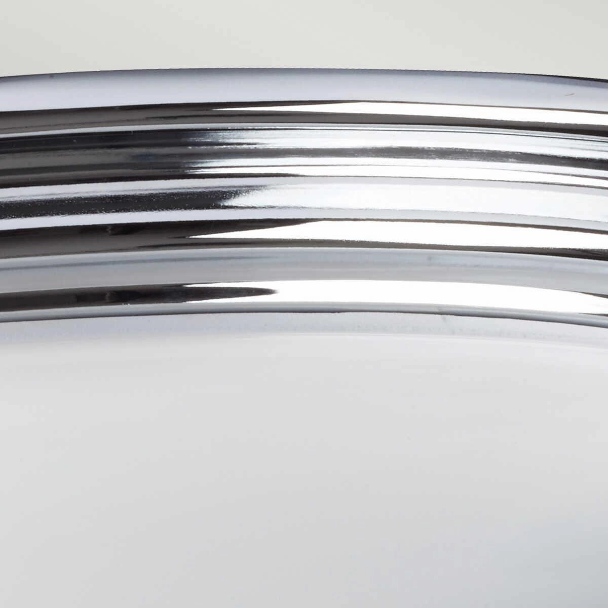 Brompton Polished Chrome Flush LED Bathroom Ceiling Light