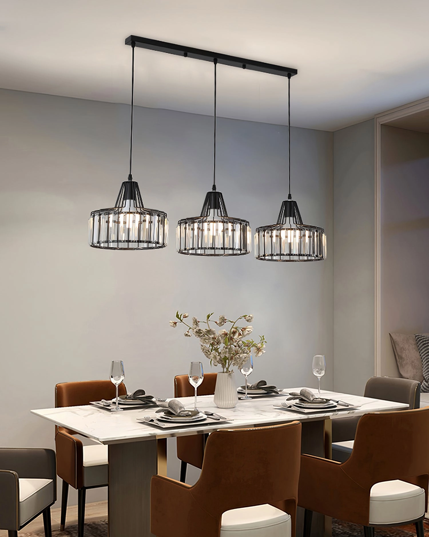 Bruckner Crystal Pendant Lamp