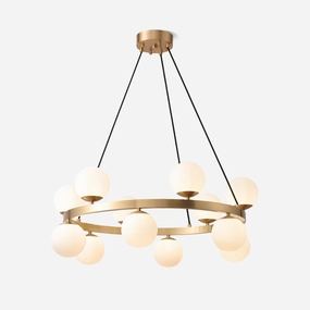 Bubbles Brass Ring Chandelier modern modeling table light