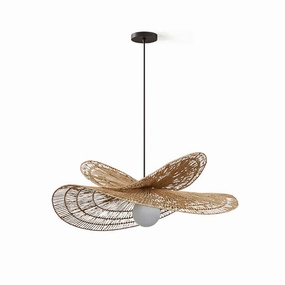 Bukolische Rattan Pendant Lamp minimalist ceiling light