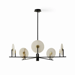 Callisto Alabaster Chandelier flowerpot LED lamp
