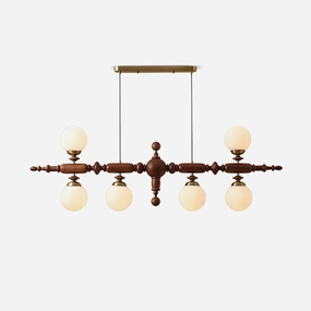 Cambridge Wooden Chandelier modern modeling table light