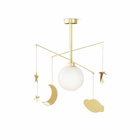 Camille Mobile Chandelier flowerpot LED lamp