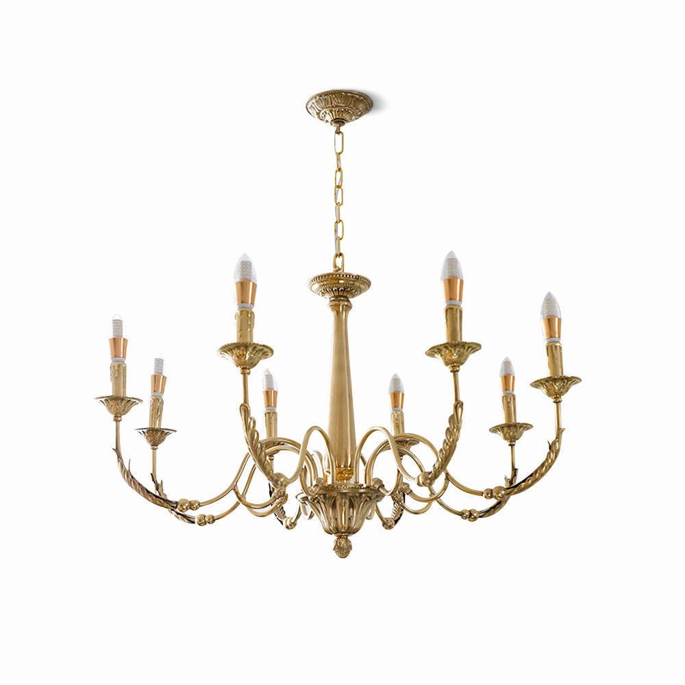 Candle Brass Chandelier flowerpot LED lamp