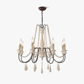 Candle Style Beaded Chandelier modern modeling table light