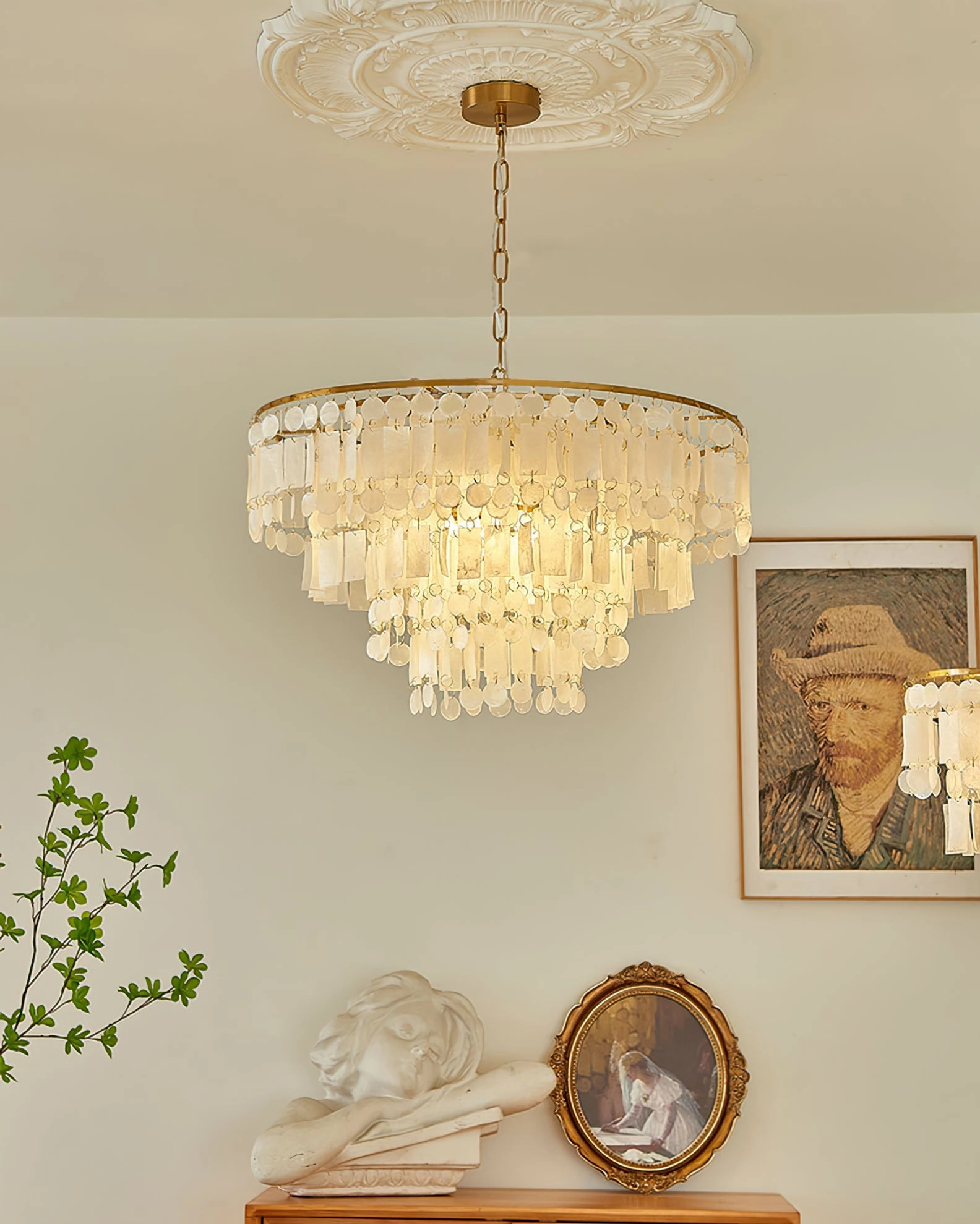 Capiz Shell Chandelier
