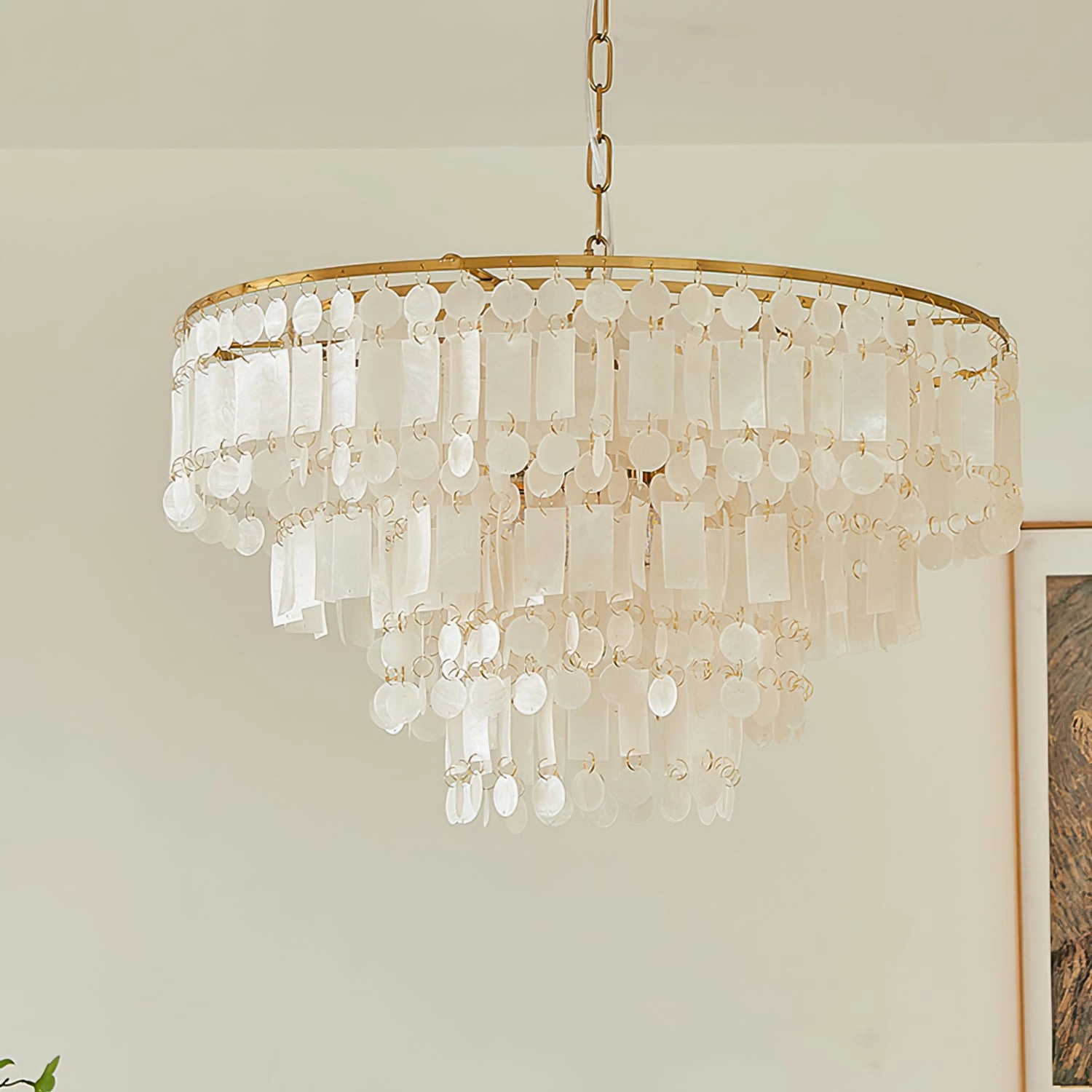 Capiz Shell Chandelier