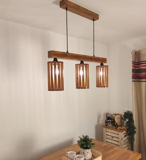 Casa Brown 3 Series Hanging Lamp (BULB NOT INCLUDED) contemporary ceiling fixture