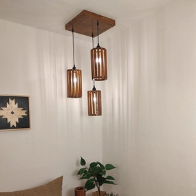 Casa Brown Cluster Hanging Lamp contemporary ceiling fixture