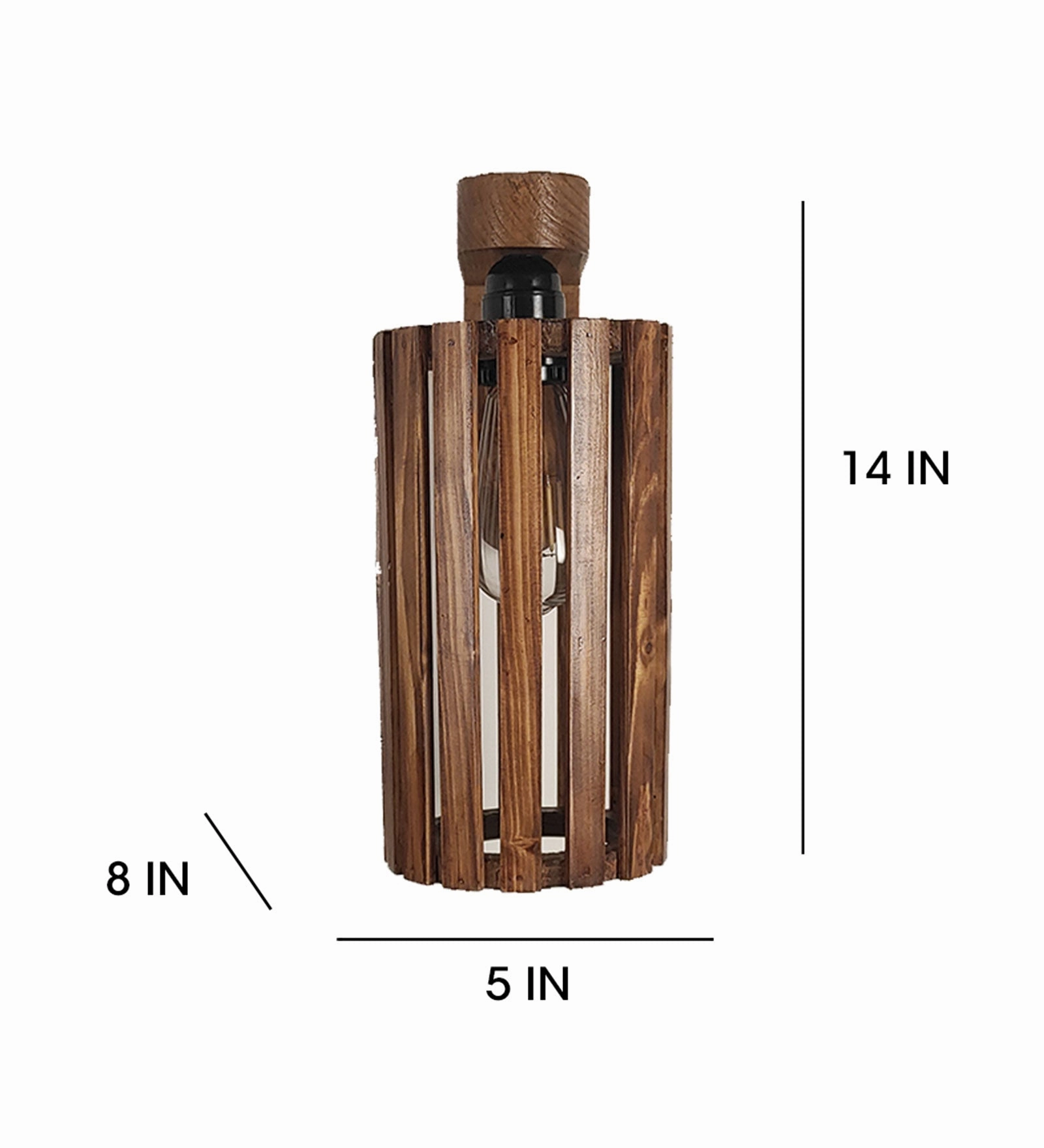Casa Brown Wooden Wall Light (BULB NOT INCLUDED)