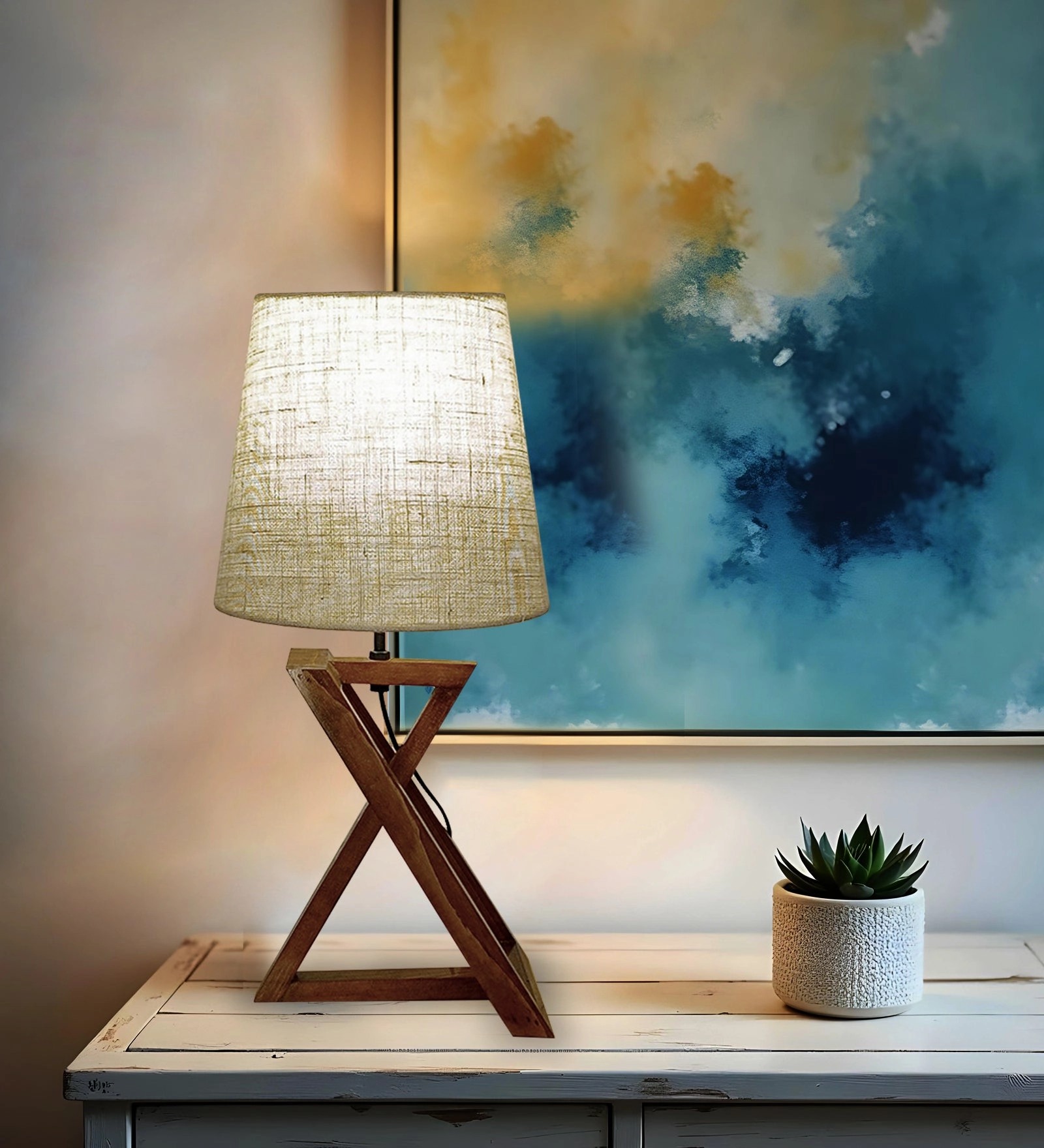 Catapult Brown Wooden Table Lamp with Black Fabric Lampshade (BULB NOT INCLUDED) Louis Poulsen chandelier