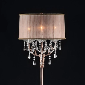 CECELIA Floor Lamp, Hanging Crystal mini decorative bulb