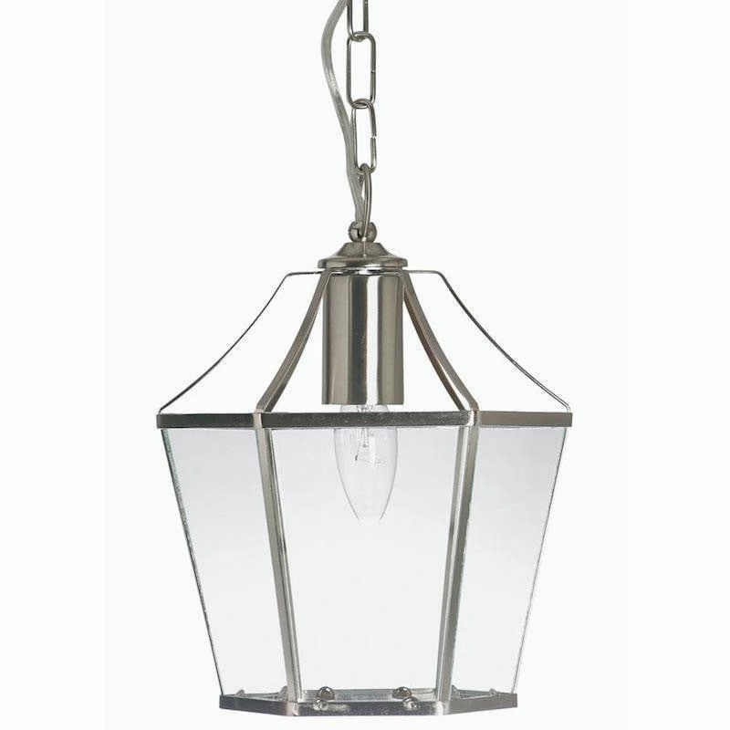 Ceiling Lantern Light - Dulverton Antique Chrome simple ceiling design light