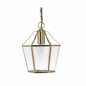 Ceiling Lantern Light - Dulverton Polished Brass simple ceiling design light