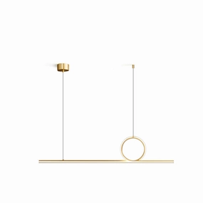 Centre Loop Linear Pendant Lamp minimalist ceiling light