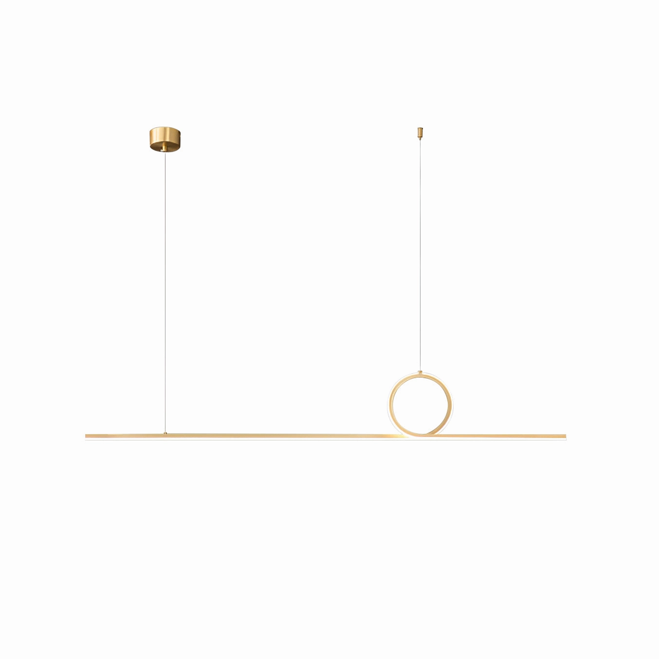 Centre Loop Linear Pendant Lamp