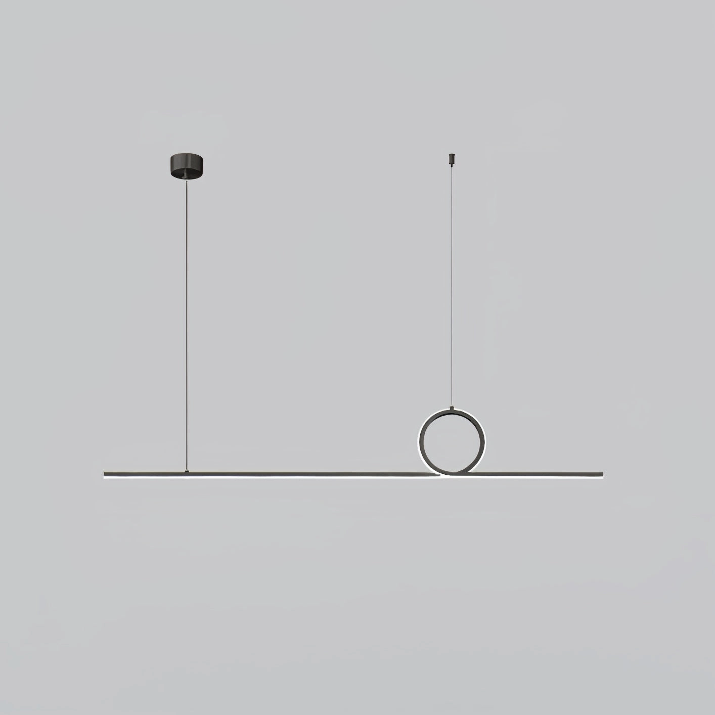 Centre Loop Linear Pendant Lamp