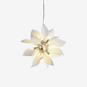 Ceramic Petals Blooming Chandelier modern modeling table light