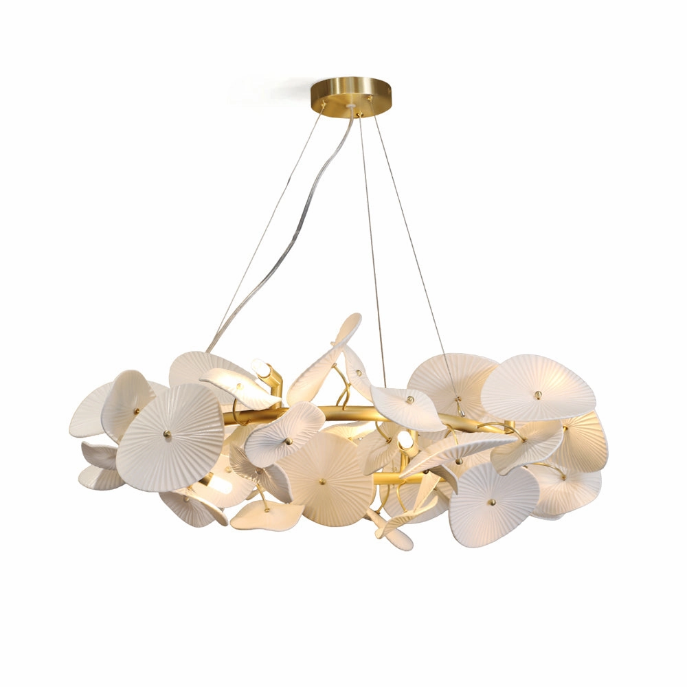 Ceramic Wreath Chandelier flowerpot LED lamp