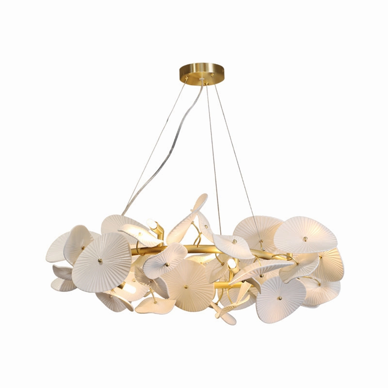 Ceramic Wreath Chandelier