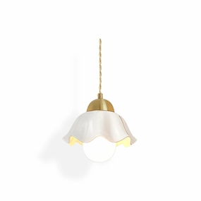 Ceramics Floral Pendant Light minimalist ceiling light