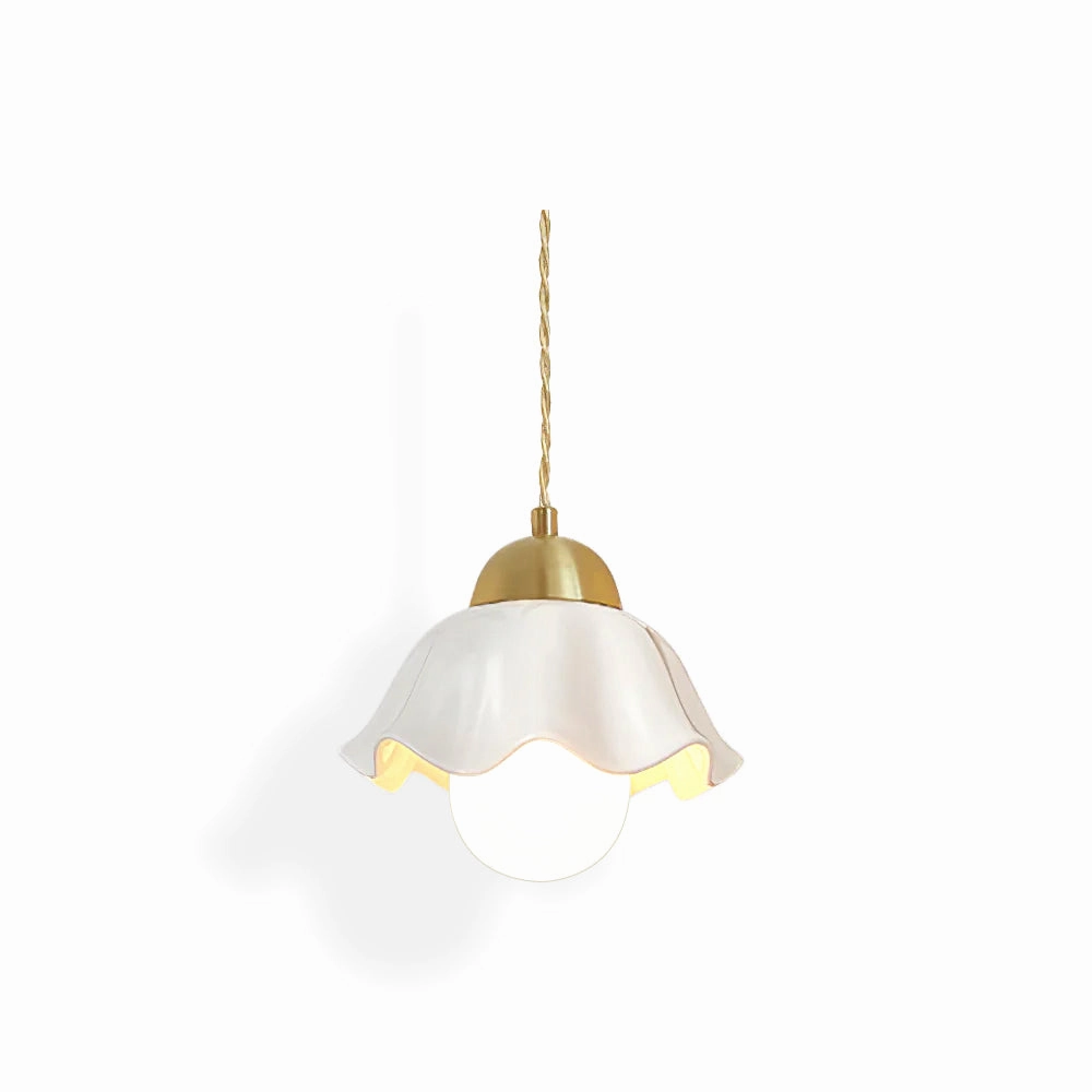 Ceramics Floral Pendant Light