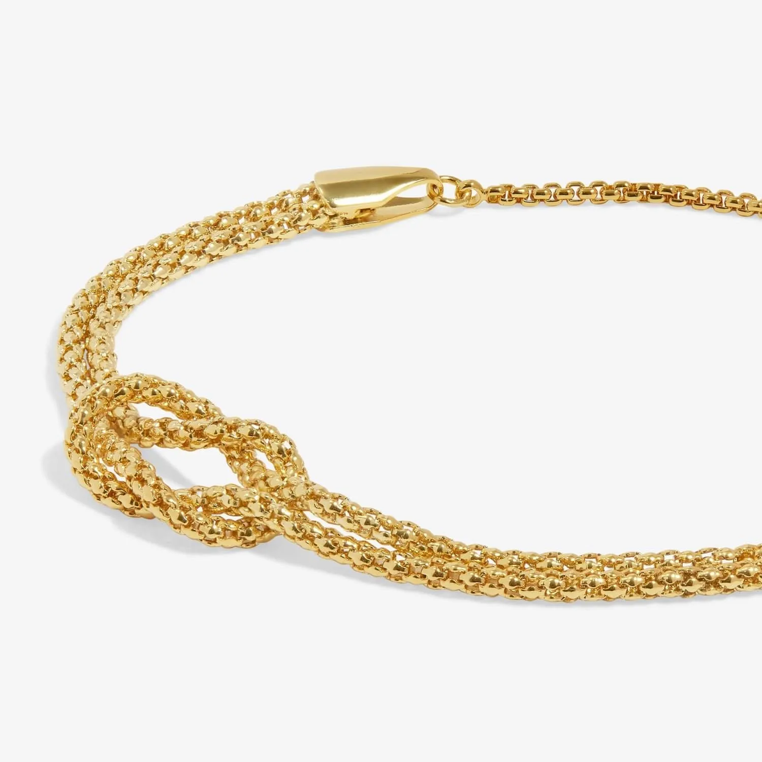 Chain Knot Bar Gold Plated Bracelet 7891 Joma Jewellery