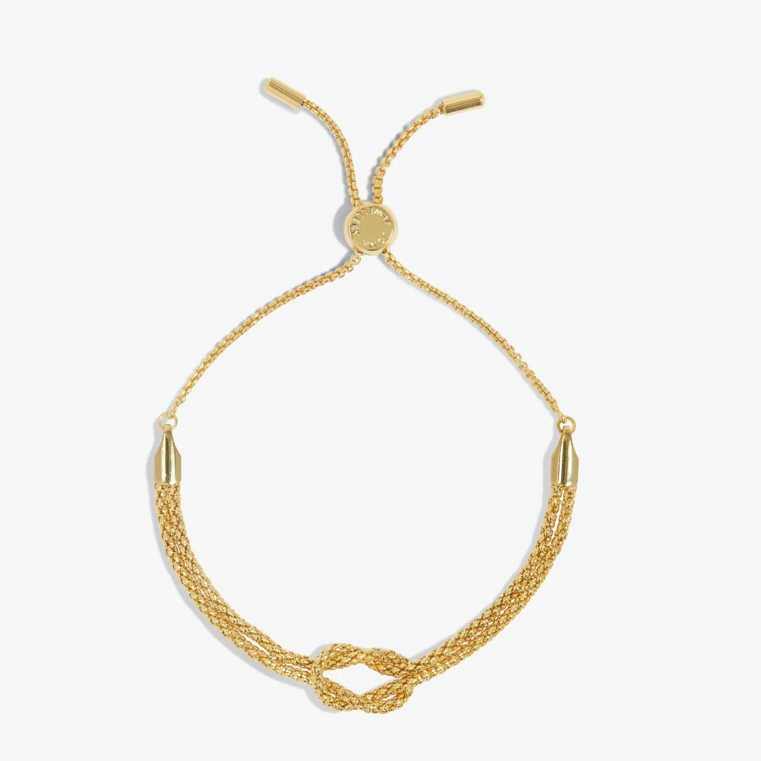 Chain Knot Bar Gold Plated Bracelet 7891 Joma Jewellery