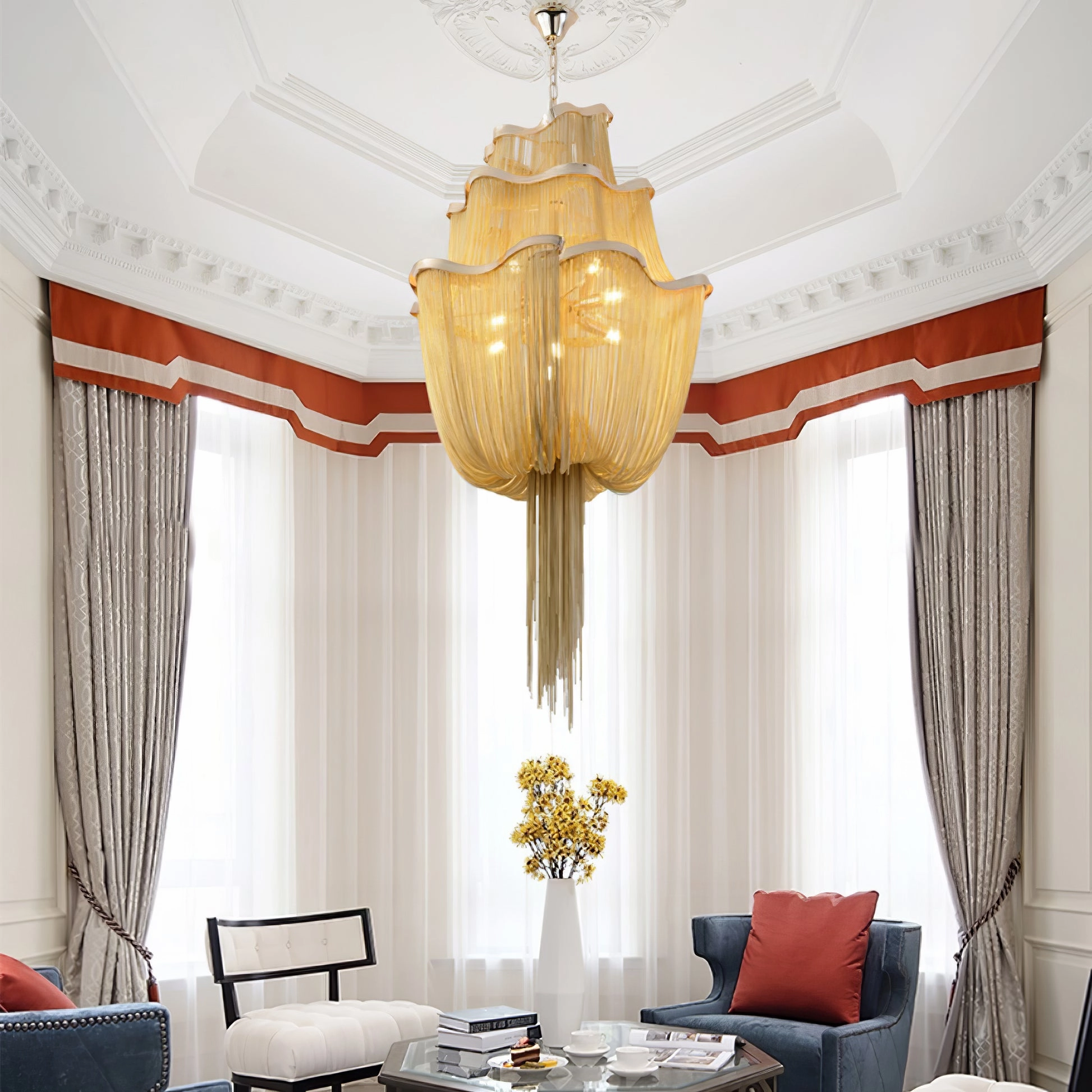 Chains Shimmering Chandelier
