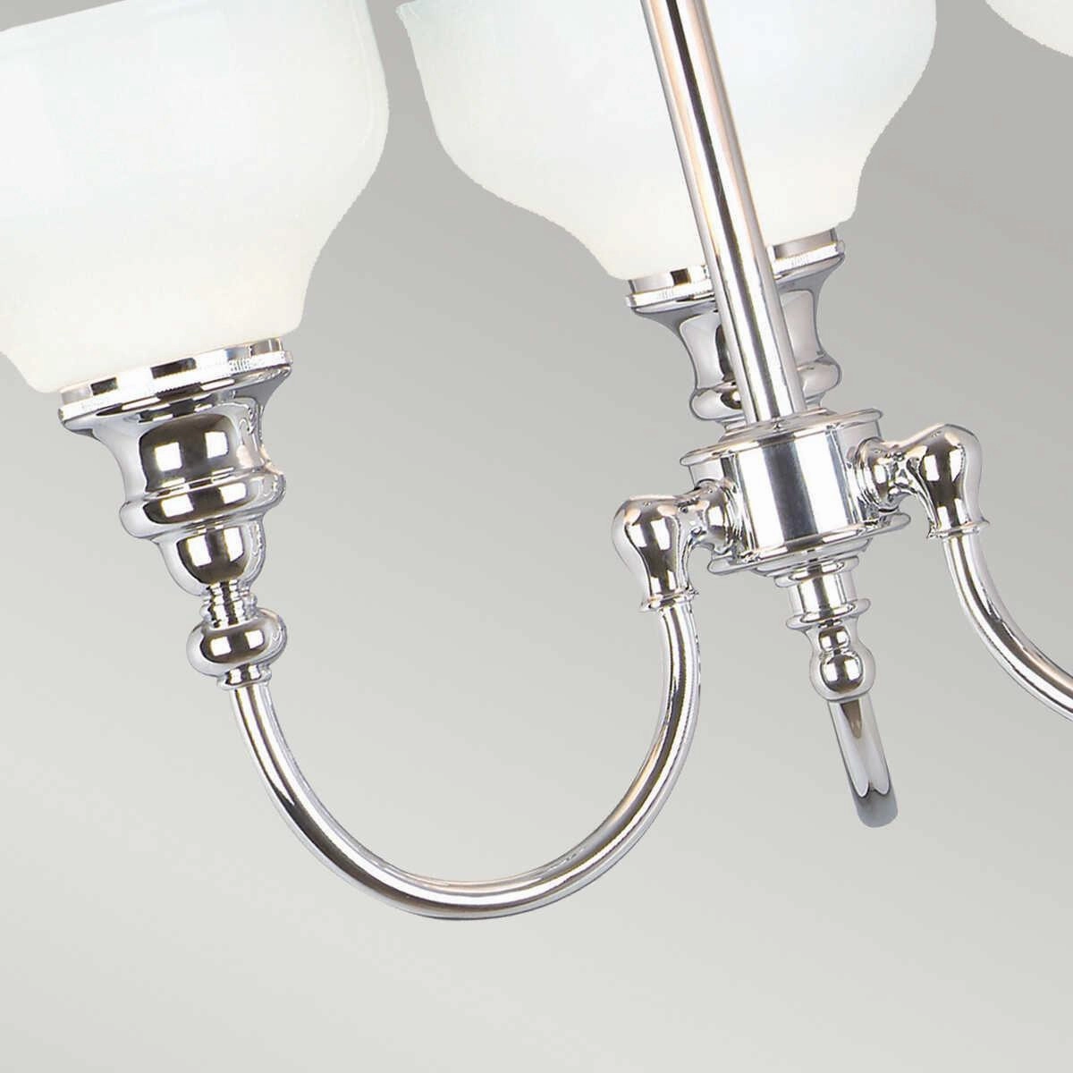 Cheadle Chrome 3 Light Bathroom Ceiling Semi-Flush