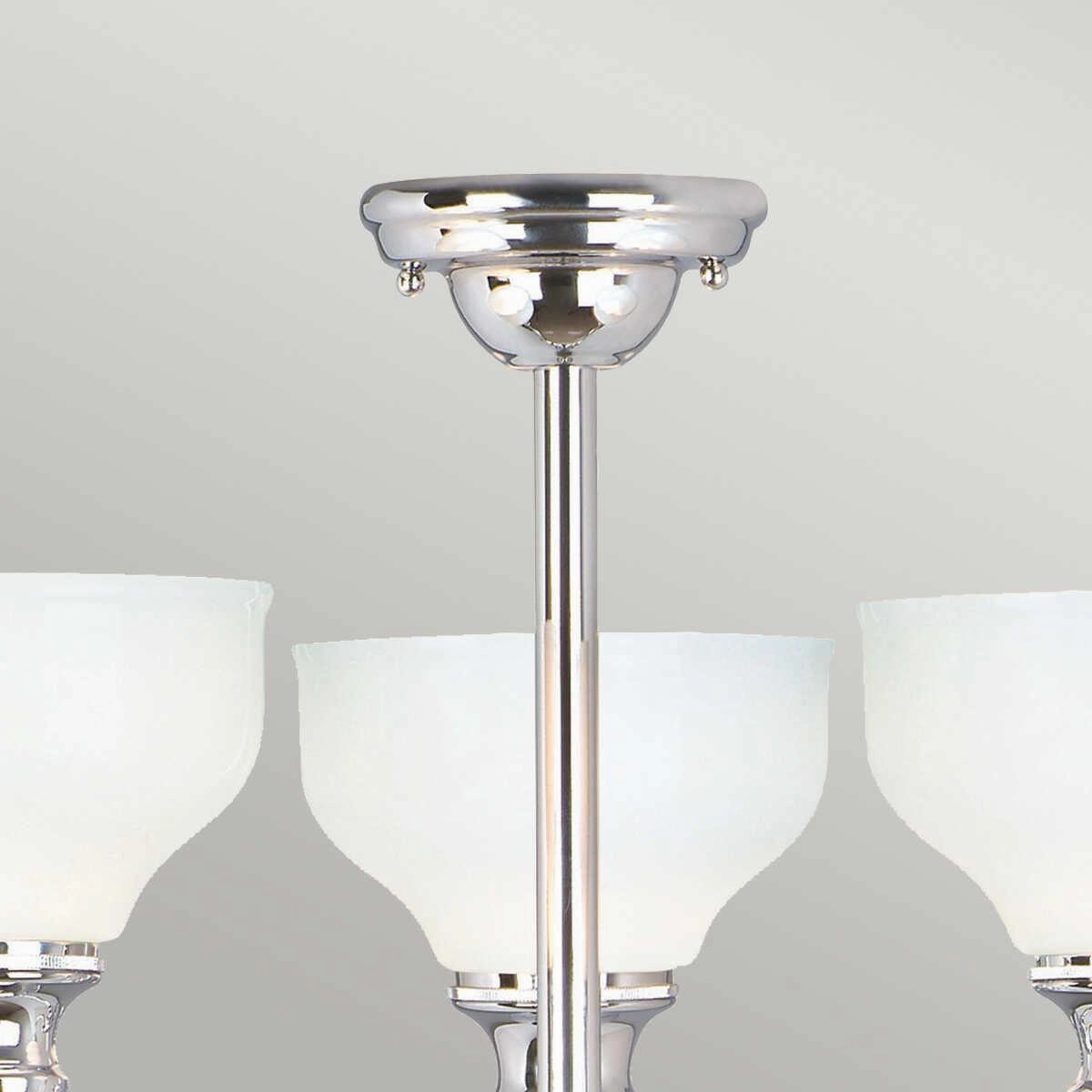 Cheadle Chrome 3 Light Bathroom Ceiling Semi-Flush
