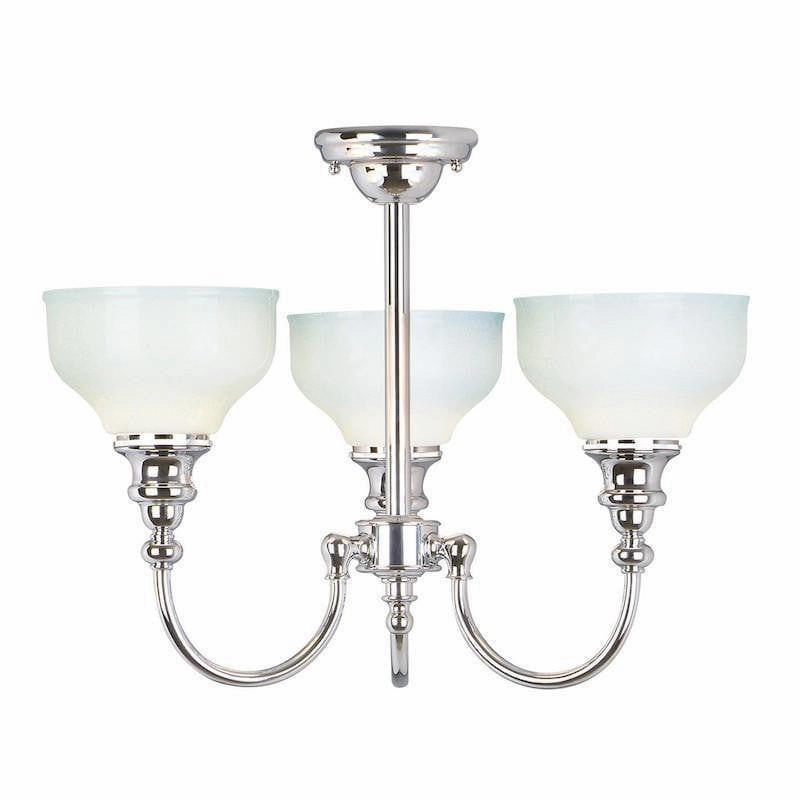Cheadle Chrome 3 Light Bathroom Ceiling Semi-Flush simple ceiling design light