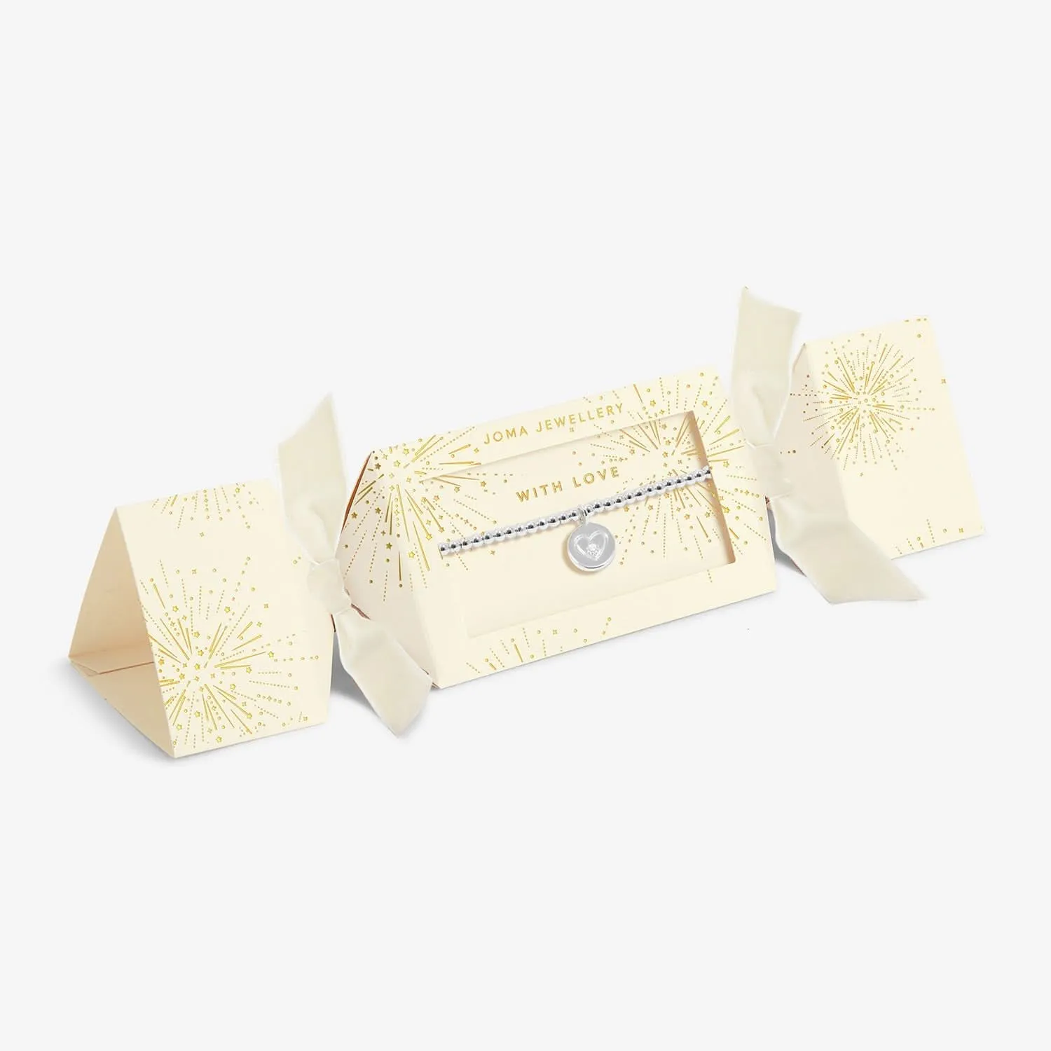 Christmas Cracker With Love Silver Plated Bracelet 7685 Joma Jewellery