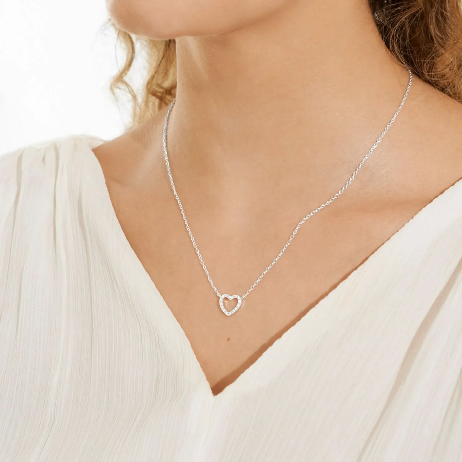 Christmas Cracker With Love Silver Plated Necklace 7691 Joma Jewellery