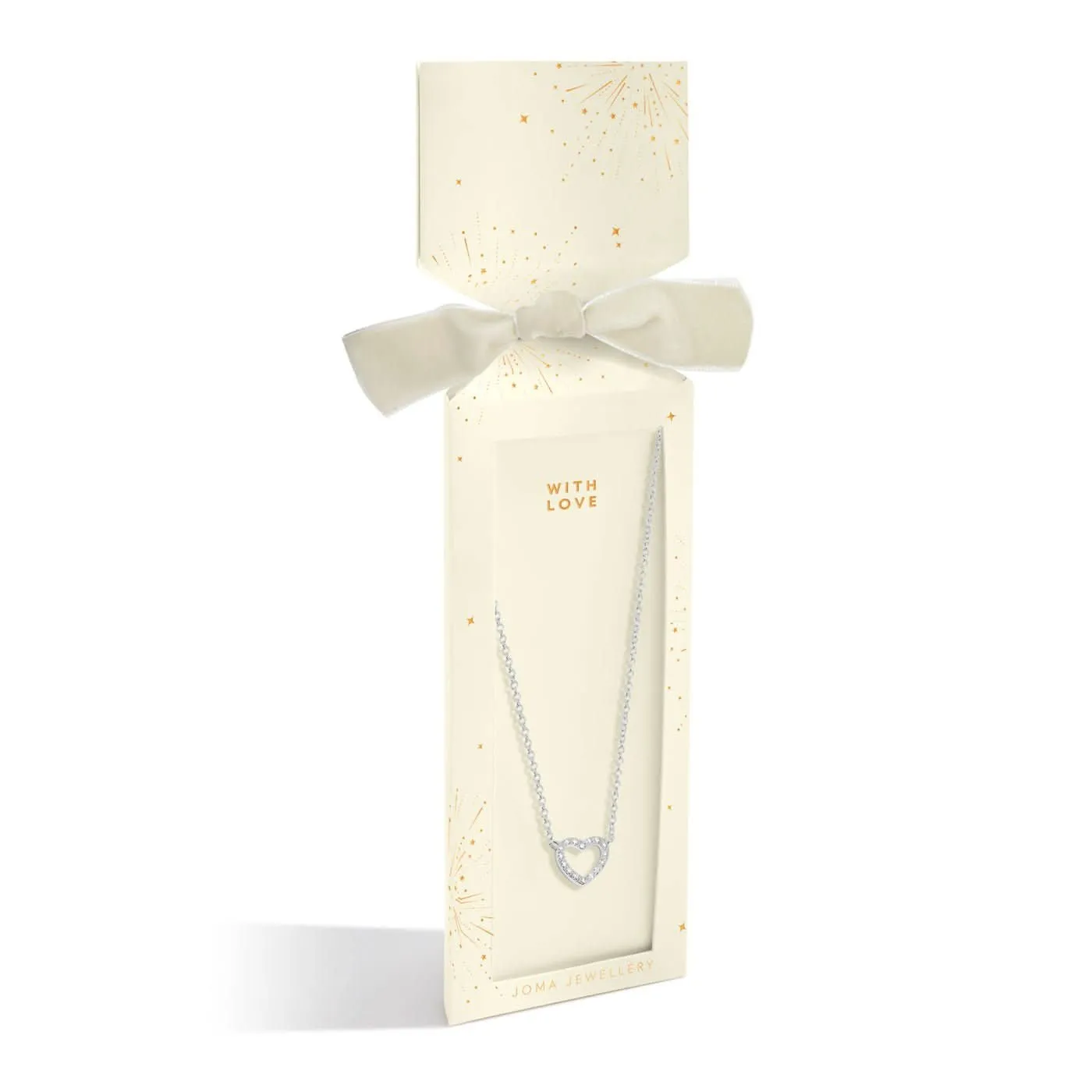 Christmas Cracker With Love Silver Plated Necklace 7691 Joma Jewellery