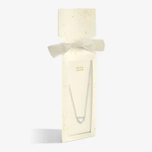 Christmas Cracker With Love Silver Plated Necklace 7691 Joma Jewellery